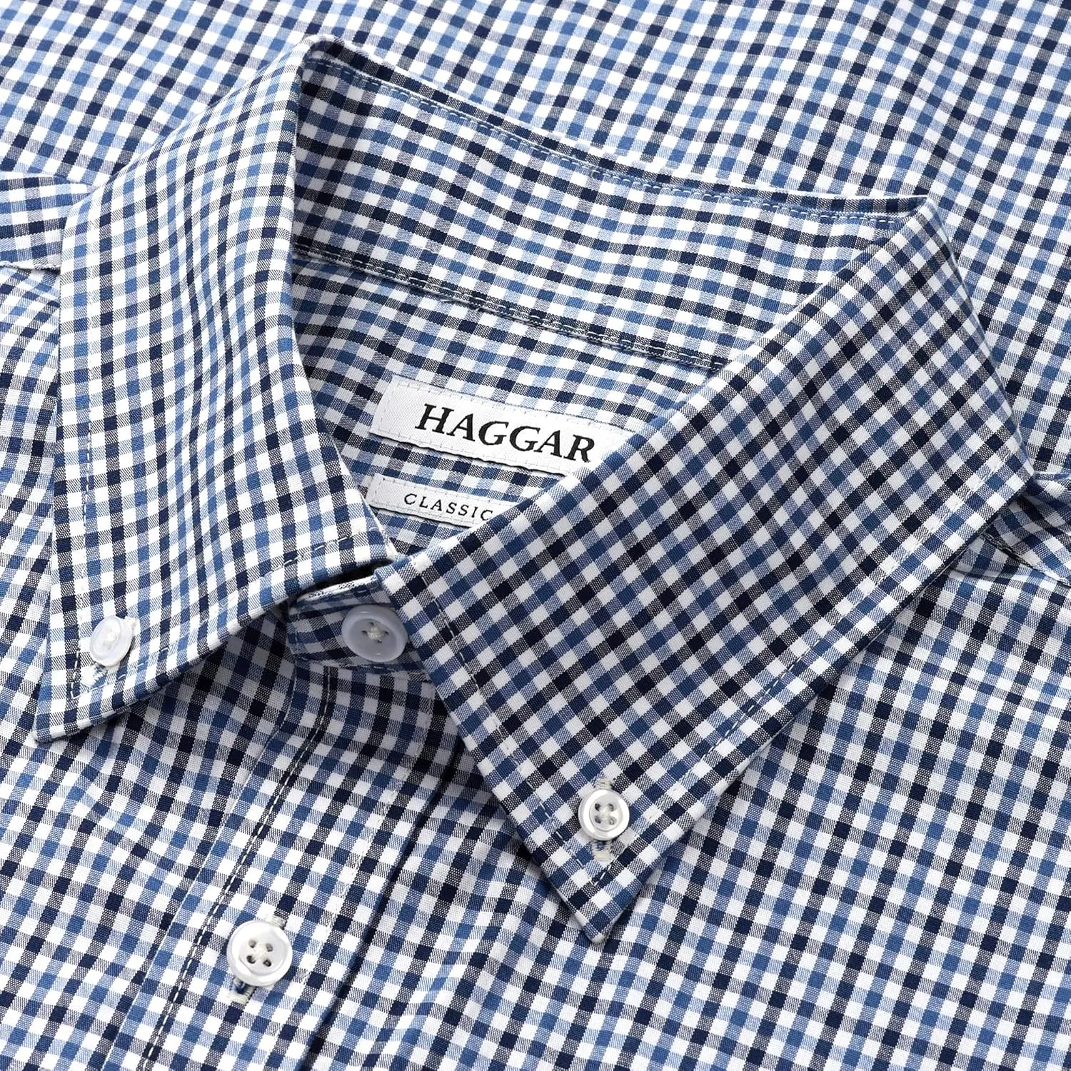 Haggar Men's Premium Comfort Classic Fit Wrinkle Resistant Dress Shirt