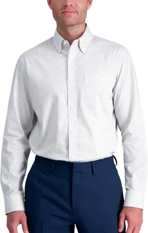 Haggar Men's Premium Comfort Classic Fit Wrinkle Resistant Dress Shirt