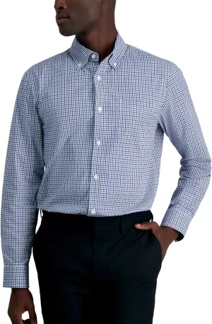 Haggar Men's Premium Comfort Classic Fit Wrinkle Resistant Dress Shirt