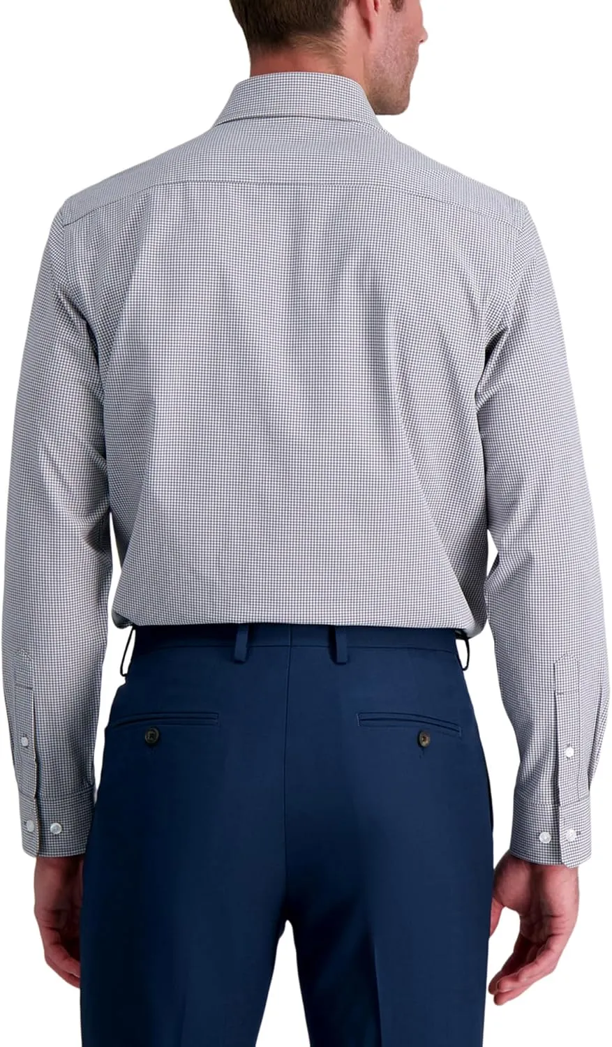 Haggar Men's Smart Wash Classic Fit Comfort Stretch Dress Shirt-Big Or Tall Sizes