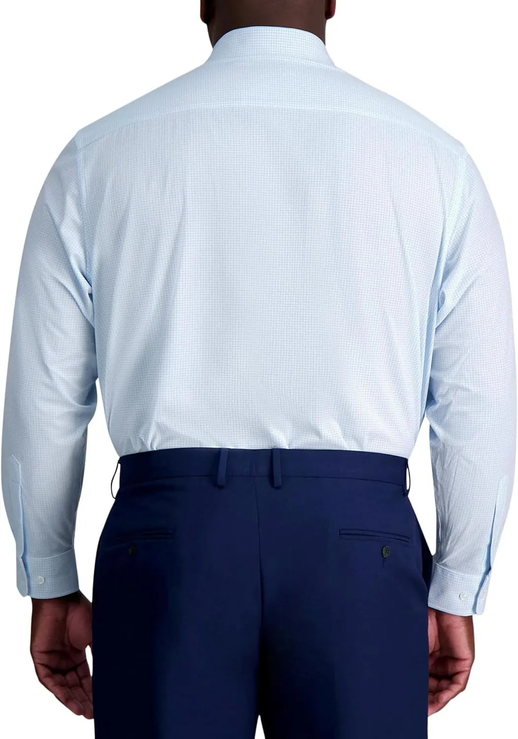 Haggar Men's Smart Wash Classic Fit Comfort Stretch Dress Shirt-Big Or Tall Sizes