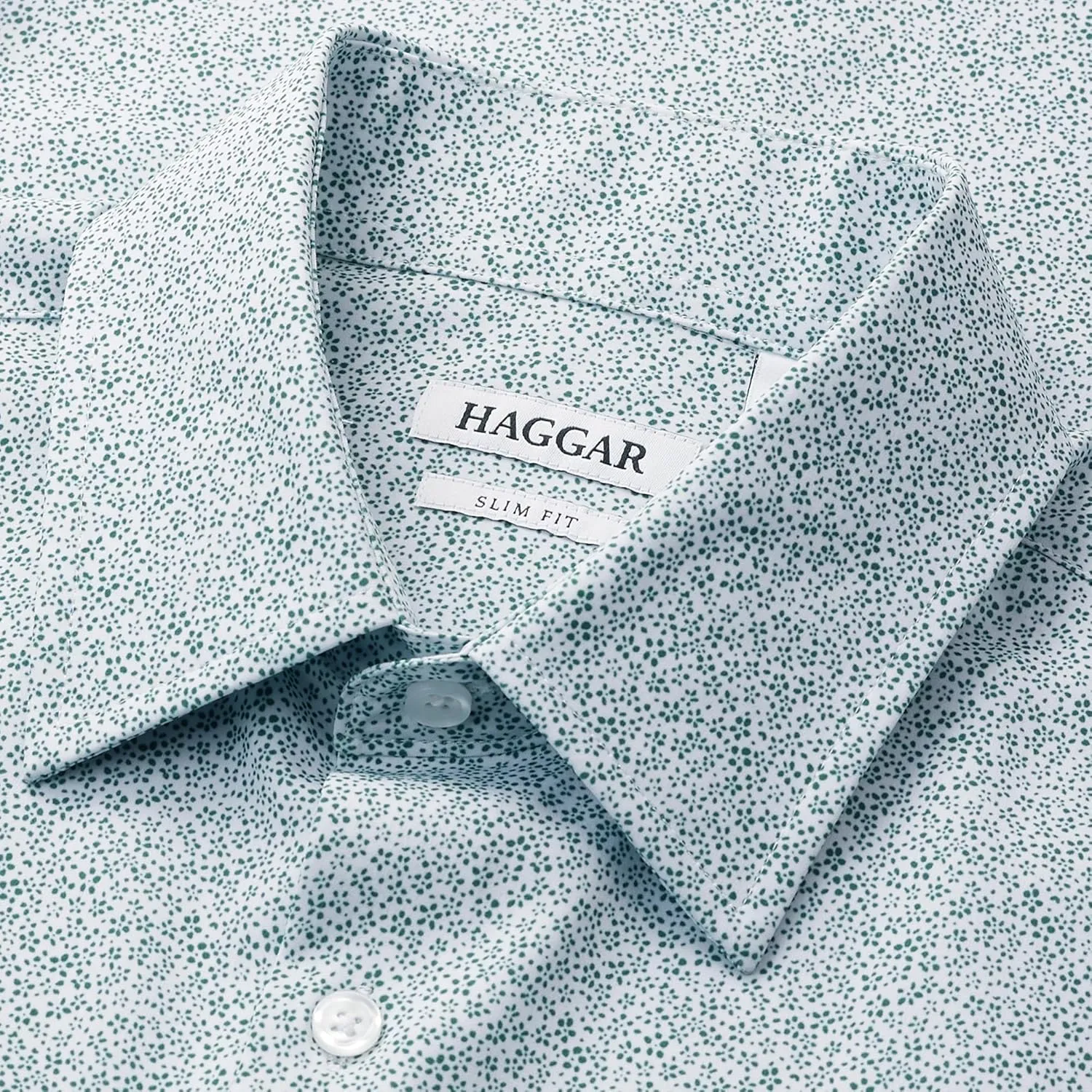 Haggar Men's Smart Wash Slim Fit Dress Shirt