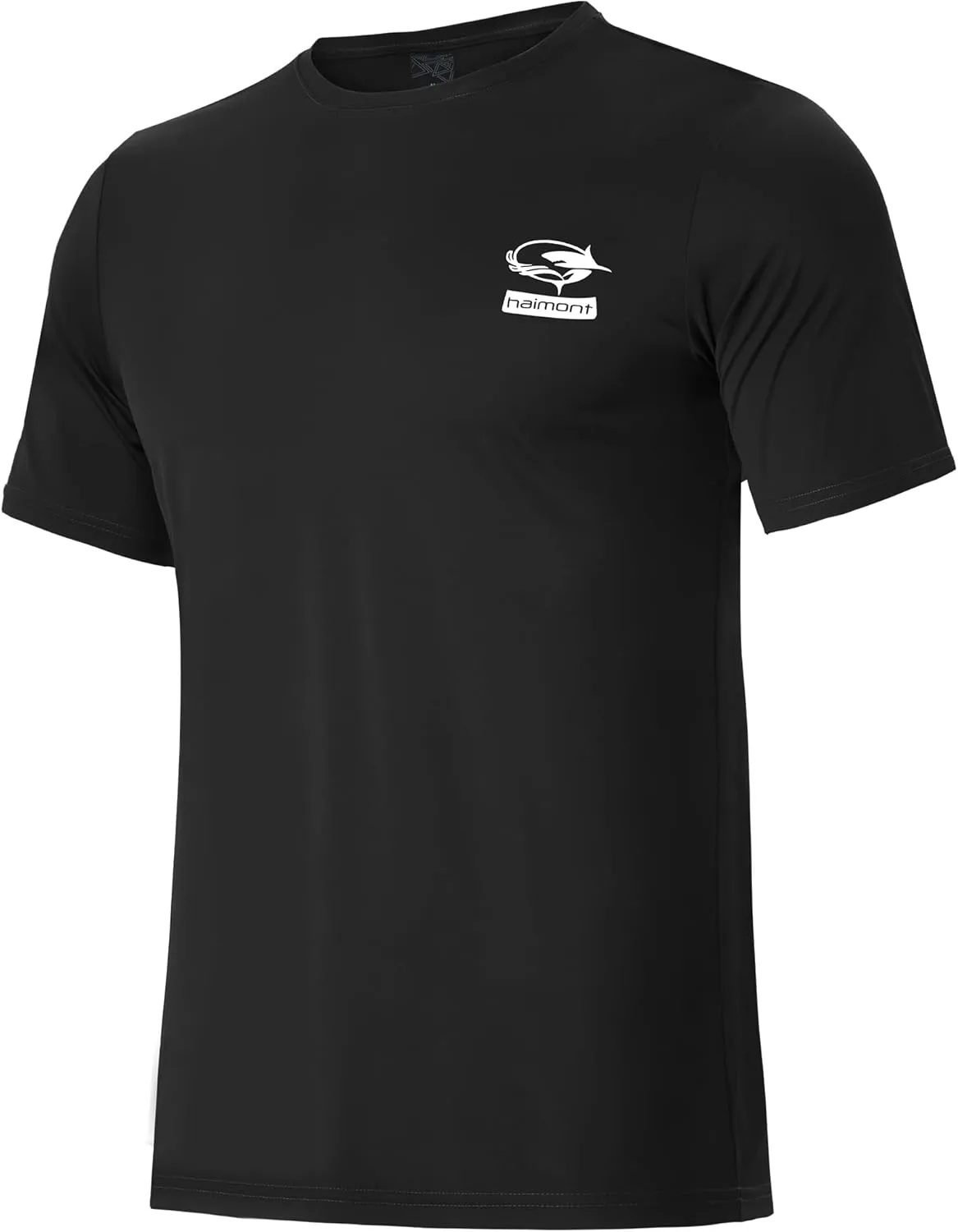 Haimont Men's UPF 50  Sun Protection Fishing Shirts Short Sleeve Quick Dry Swim T-Shirt UV Workout Athletic Tee Shirt