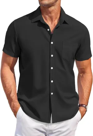 Hawaiian Shirt for Men Short Sleeve Button Down Shirt Men Casual Summer Tropical Beach Aloha Shirt Hawaii Party