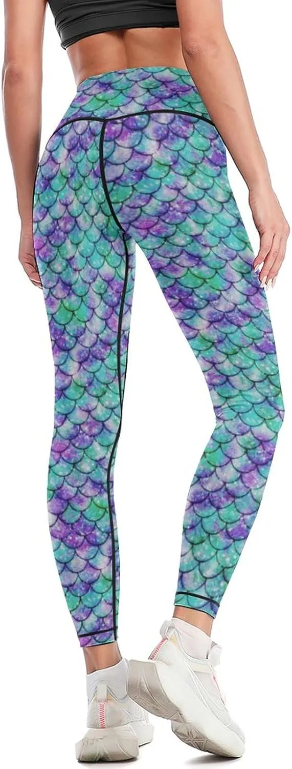 High Waisted Yoga Pants for Women 4-Way Stretch Soft Running Workout Leggings Athletic Yoga Pants