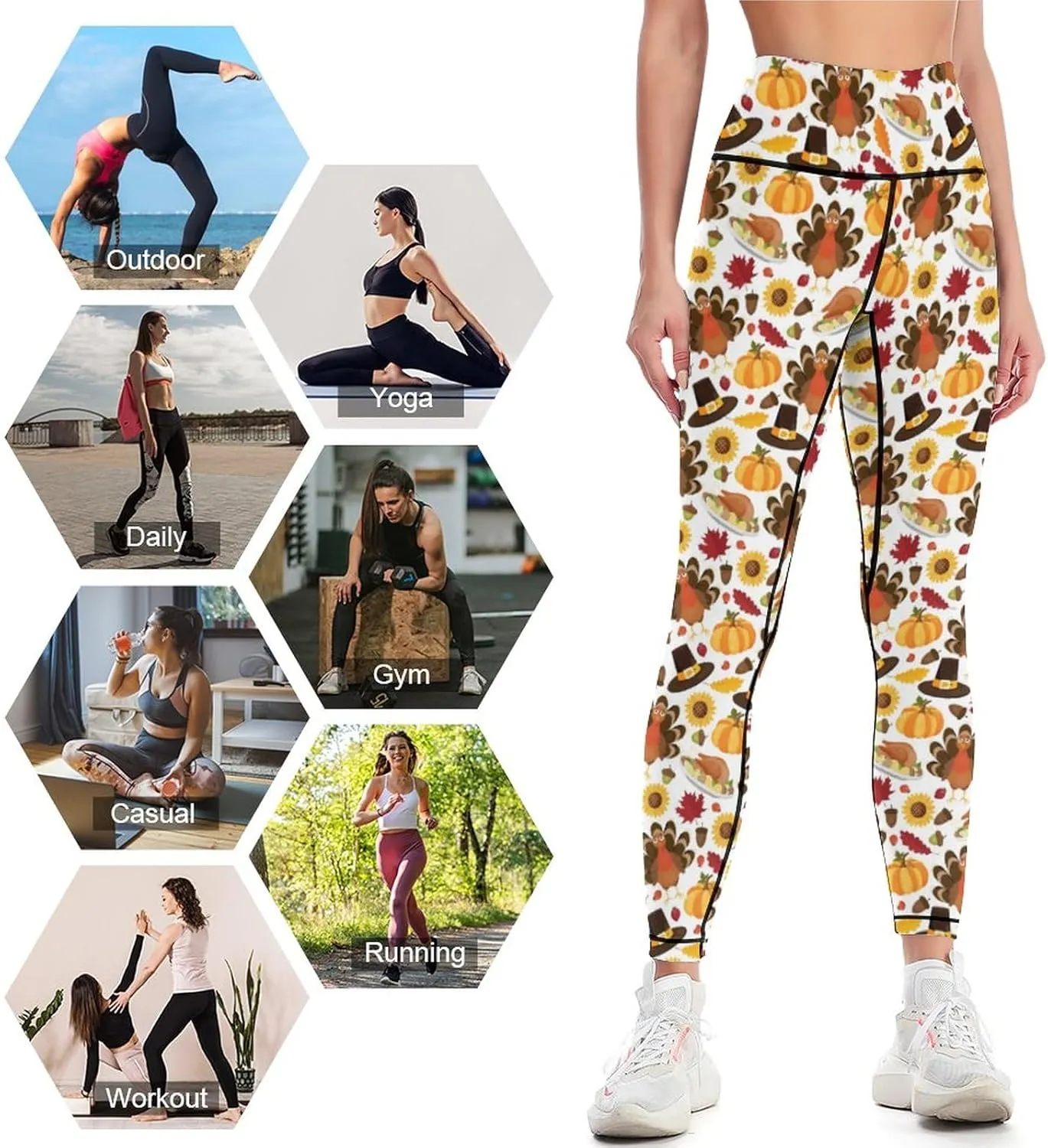 High Waisted Yoga Pants for Women 4-Way Stretch Soft Running Workout Leggings Athletic Yoga Pants