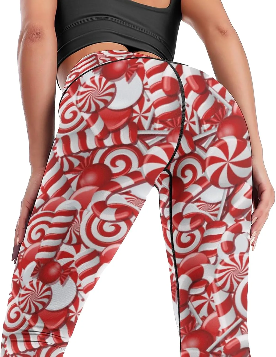 High Waisted Yoga Pants for Women Tummy Control 4 Way Stretch Running Workout Leggings Athletic Yoga Pants