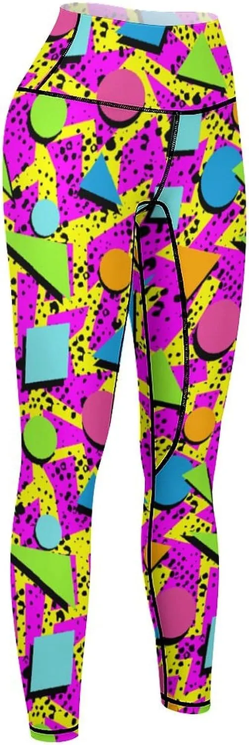High Waisted Yoga Pants for Women Tummy Control 4 Way Stretch Running Workout Leggings Athletic Yoga Pants