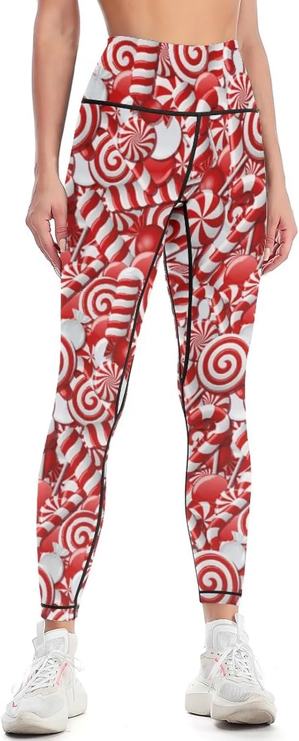 High Waisted Yoga Pants for Women Tummy Control 4 Way Stretch Running Workout Leggings Athletic Yoga Pants