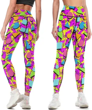 High Waisted Yoga Pants for Women Tummy Control 4 Way Stretch Running Workout Leggings Athletic Yoga Pants
