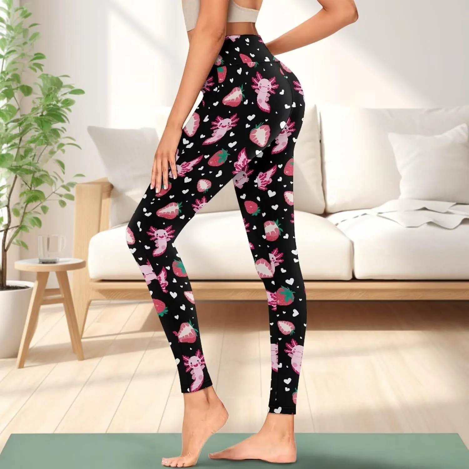 High Waisted Yoga Pants for Women with Pockets Stretch Soft Running Workout Leggings Athletic Yoga Pants