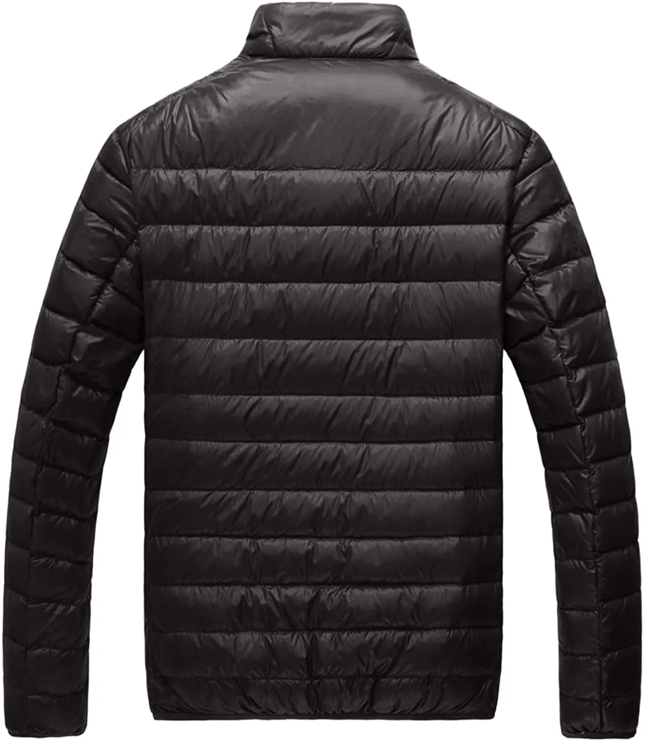 HINDOLA Men's Lightweight Hooded Down Jackets Coats Winter Packable Puffer Jacket Water-Resistant Warm Feather Outerwear