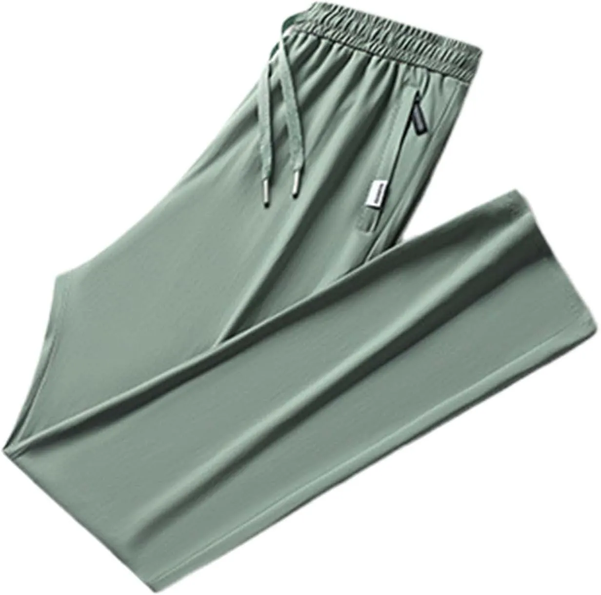 Iced Active Pants for Men Icedactive Quick Drying Ultra Stretch Ice Silk Pants Breathable Comfy-Fit Travel Trousers