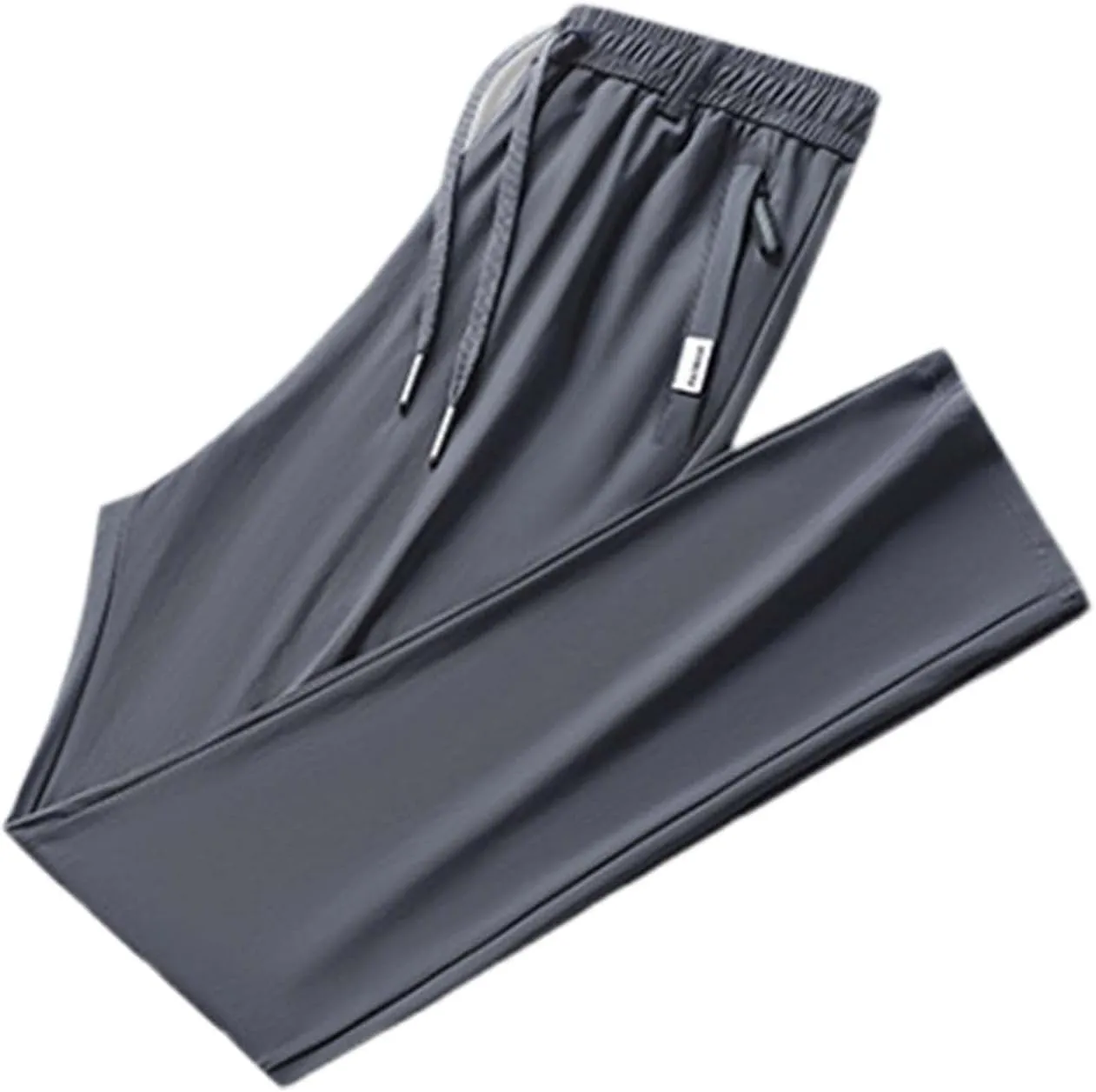 Iced Active Pants for Men Icedactive Quick Drying Ultra Stretch Ice Silk Pants Breathable Comfy-Fit Travel Trousers