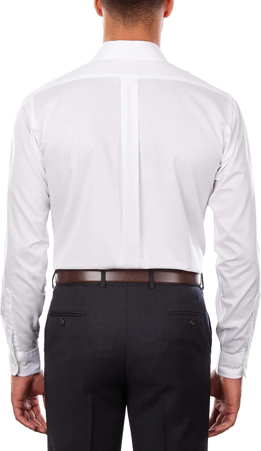 IZOD Men's Dress Shirt Regular Fit Stretch Solid Spread Collar
