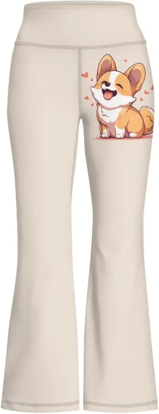 Kids Bell Bottom Pants High Waisted Dance Yoga Flared Leggings