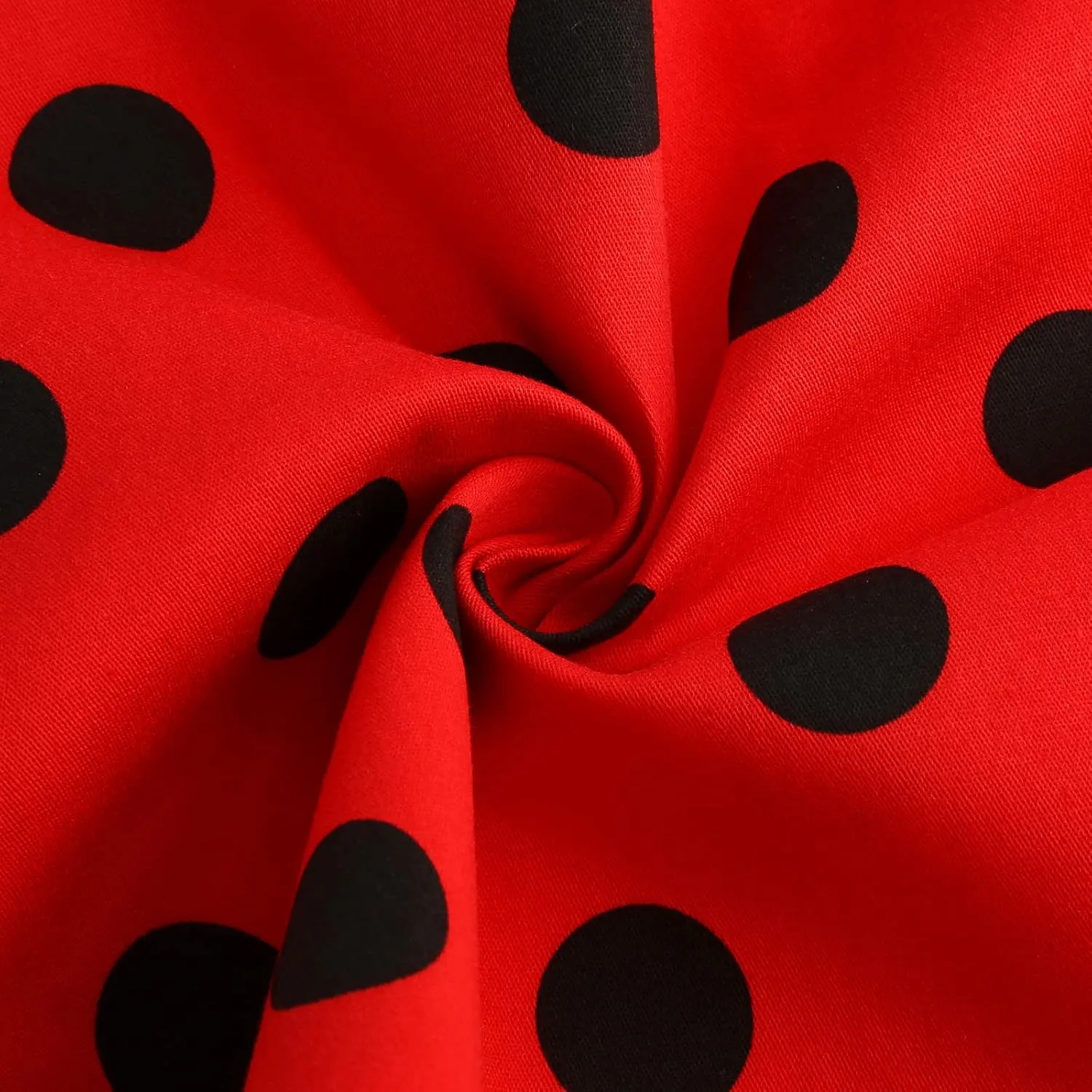 Kids Girls 50s Audrey Vintage Polka Dot Swing Party Rockabilly Dress Retro Peter Pan Doll Collar Wedding Casual Skater Dress
