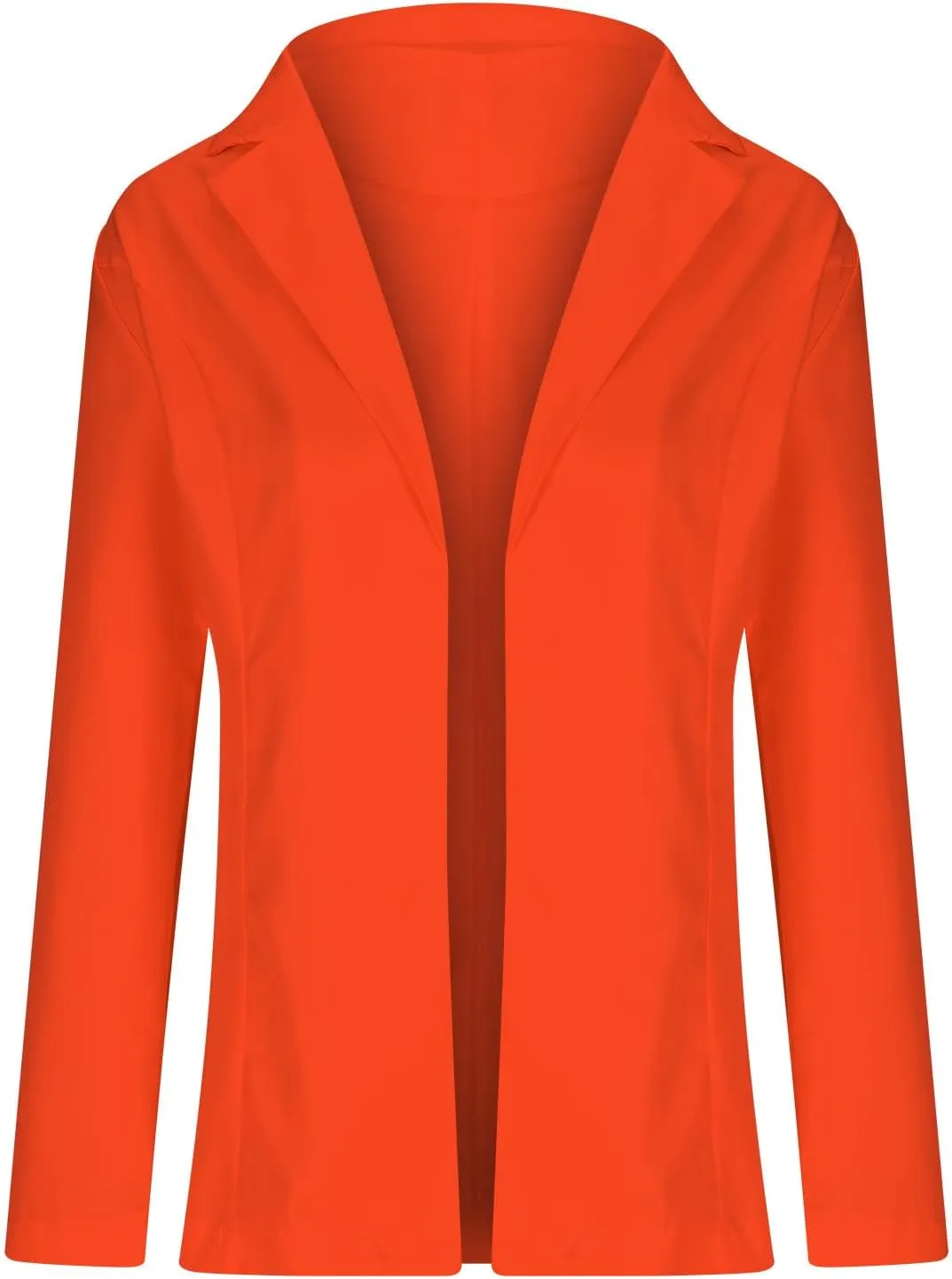 Long Sleeve Blazers for Women 2024 Fall Fashion Casual Work Suit Jackets Solid Color Lapel Open Front Tailored Coat