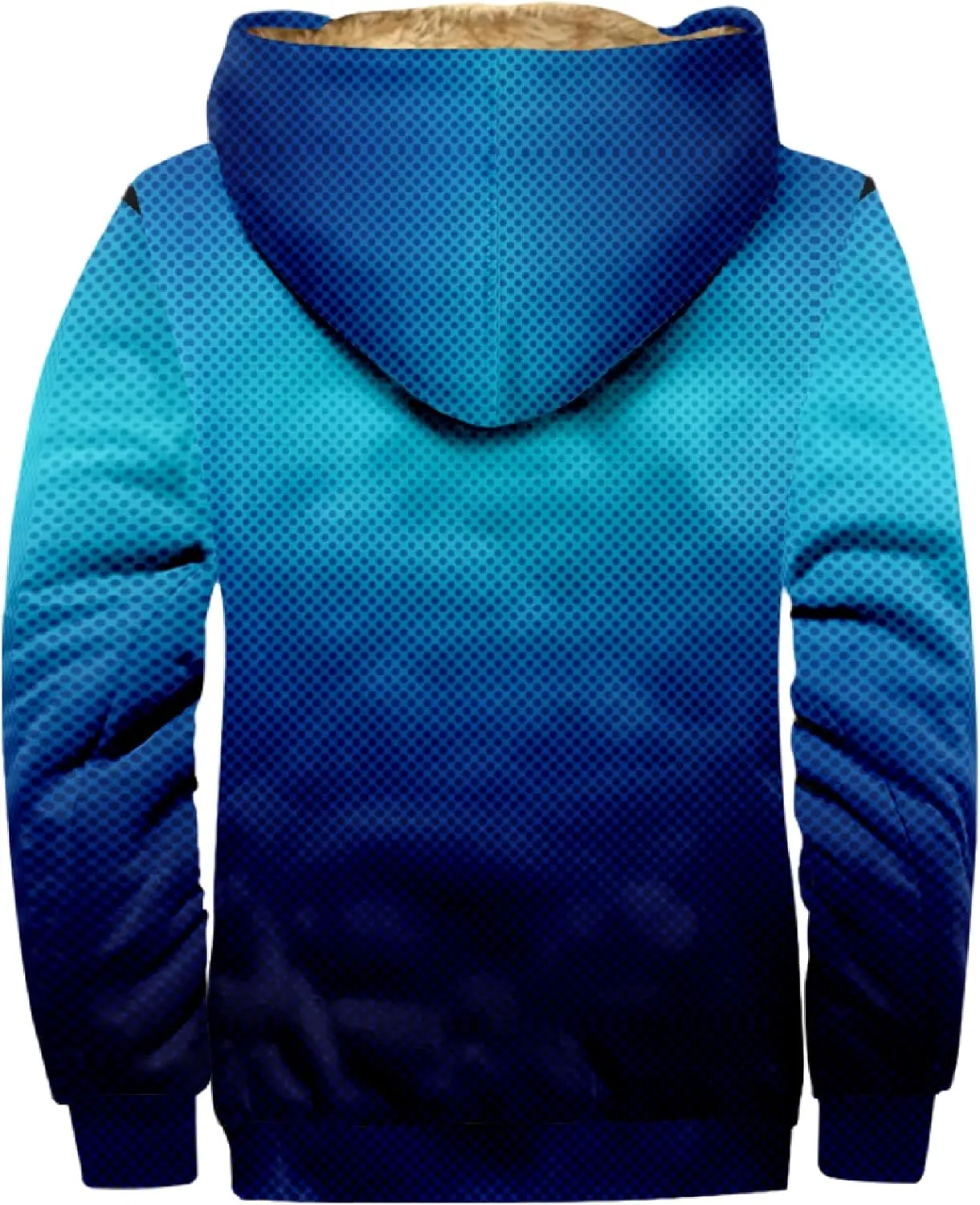 Men Coats Winter Sherpa Fleece Lined Long Sleeve Jackets Vintage Print Zipper Coats Comfy Dressy Hoodies
