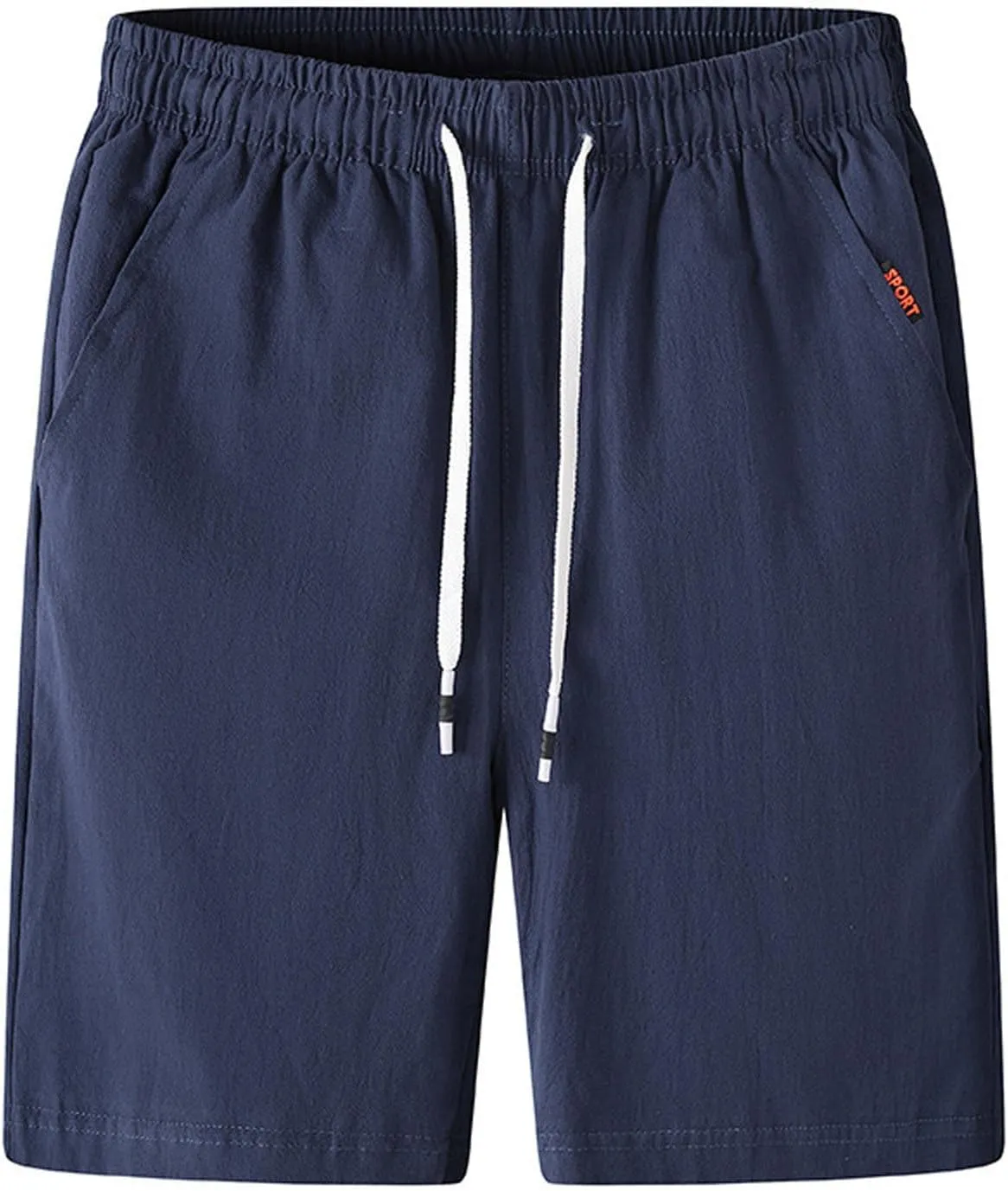 Mens Athletic Shorts Running Workout Shorts Summer Breasted Shorts Loose Casual Sports Training Pants with Pockets