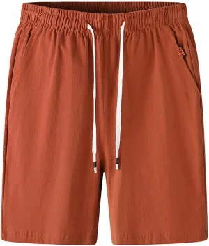 Mens Athletic Shorts Running Workout Shorts Summer Breasted Shorts Loose Casual Sports Training Pants with Pockets