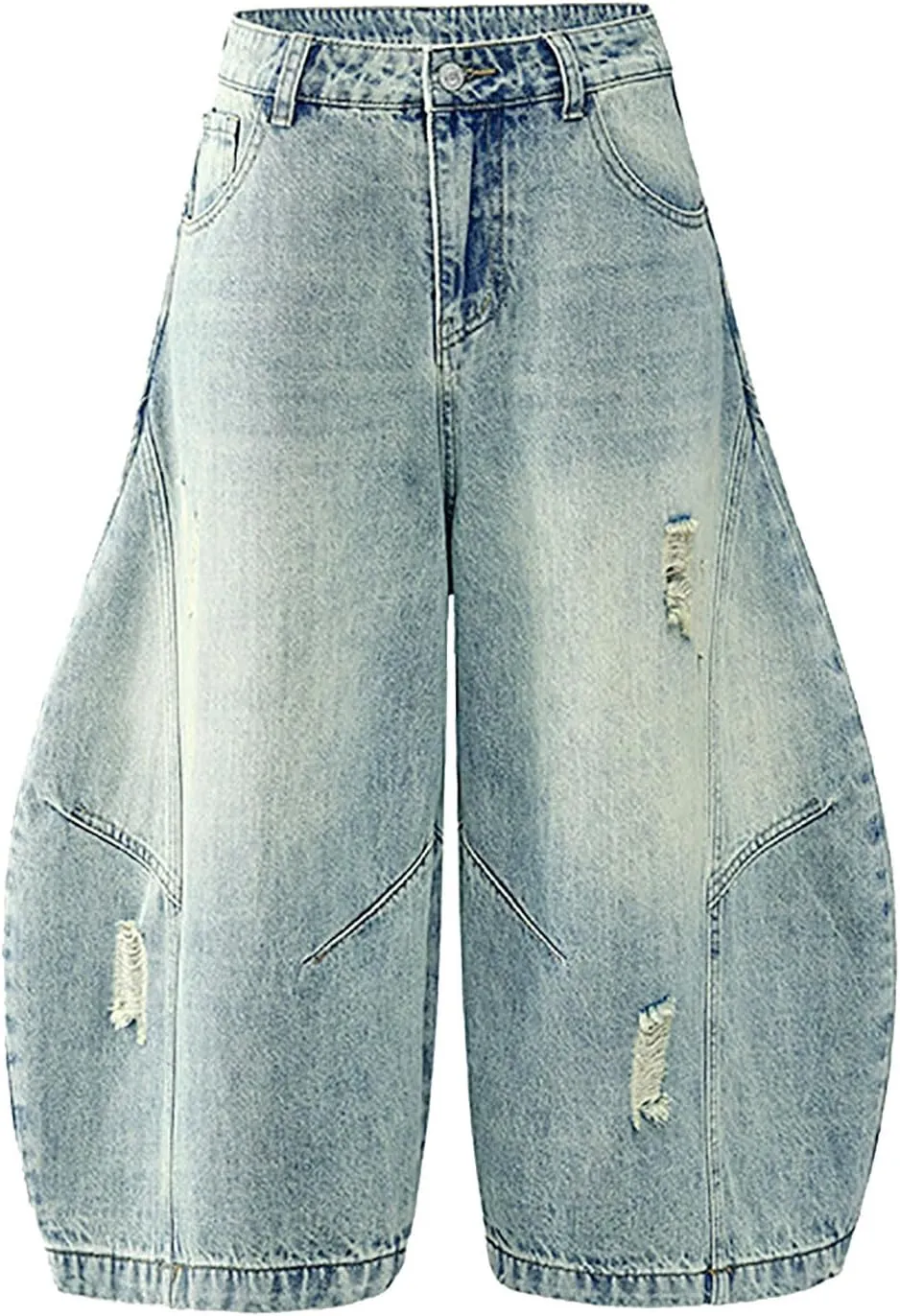 Mens Baggy Denim Jorts Y2K Vintage Loose Fit Hip Hop Jean Shorts Casual Summer Long Jeans Trendy Outfits