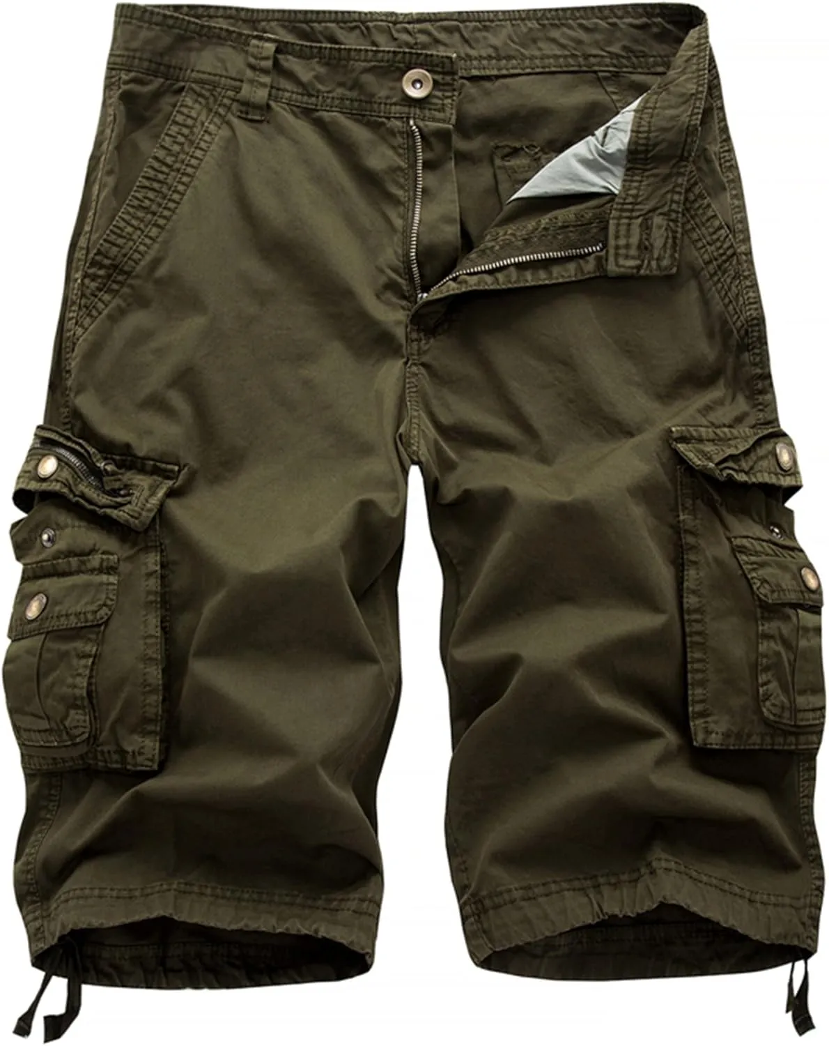 Men's Camo Cargo Shorts Relaxed Fit Multi-Pocket Outdoor Camouflage Cargo Shorts Cotton