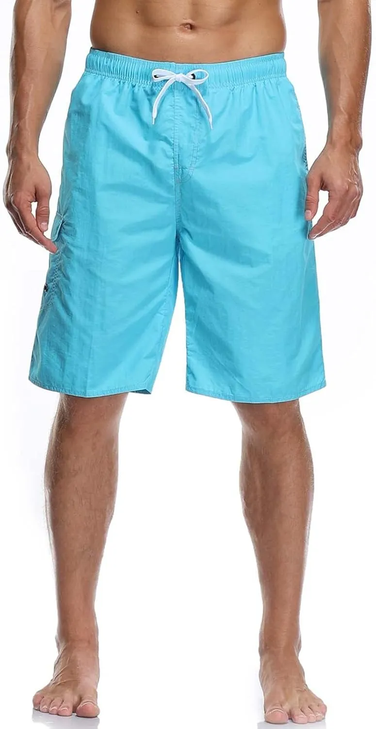 Mens Cargo Shorts Athletic Workout Gym Jogger Shorts Casual Drawstring Elastic Waist Capri Pants with Multi Pocket