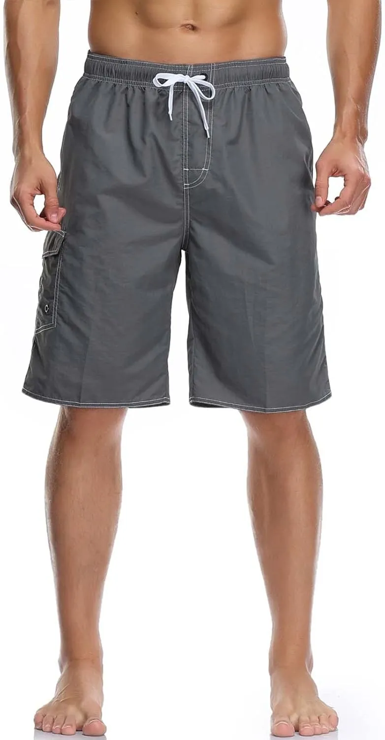 Mens Cargo Shorts Athletic Workout Gym Jogger Shorts Casual Drawstring Elastic Waist Capri Pants with Multi Pocket