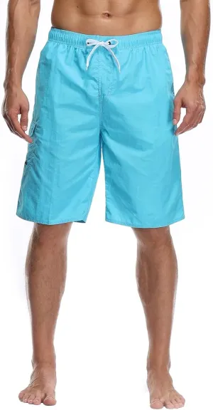 Mens Cargo Shorts Athletic Workout Gym Jogger Shorts Casual Drawstring Elastic Waist Capri Pants with Multi Pocket