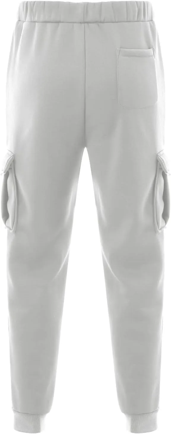 Mens Cargo Sweatpants Breathable Comfy Joggers Athletic Gym Pants Fall Winter Long Trousers with Pockets
