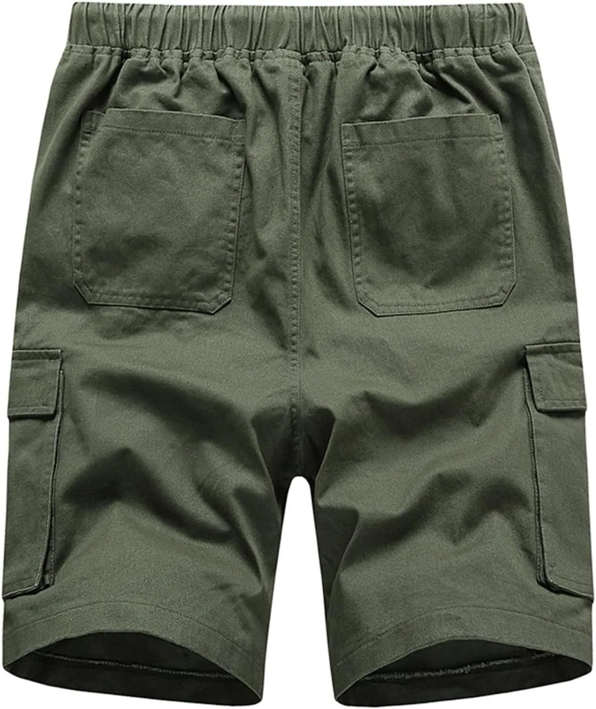 Men's Hiking Cargo Shorts Drawstring Shorts with Multiple Pockets Golf Camping Outdoor Casual Summer Beach Shorts