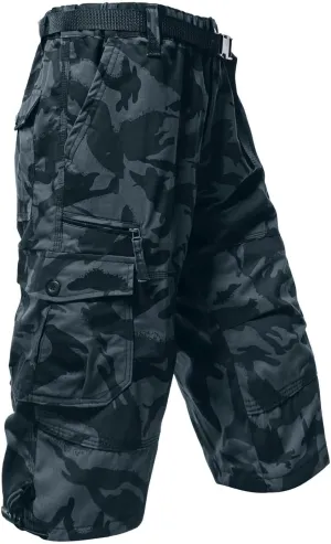 Men's Hiking Cargo Shorts Drawstring Shorts with Multiple Pockets Golf Camping Outdoor Casual Summer Beach Shorts