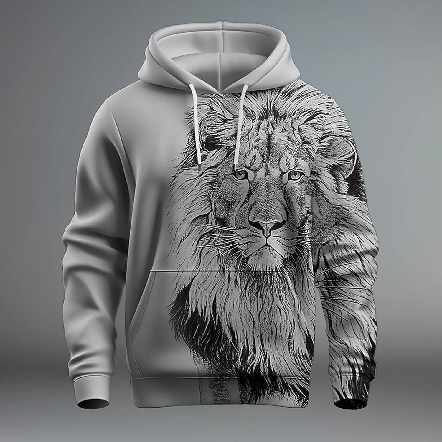 Mens Hoodie Midweight Men Women Letter Graphic Hooded Print Hooded Collar Long Sleeve Men's Fleece Pullover Hoodie