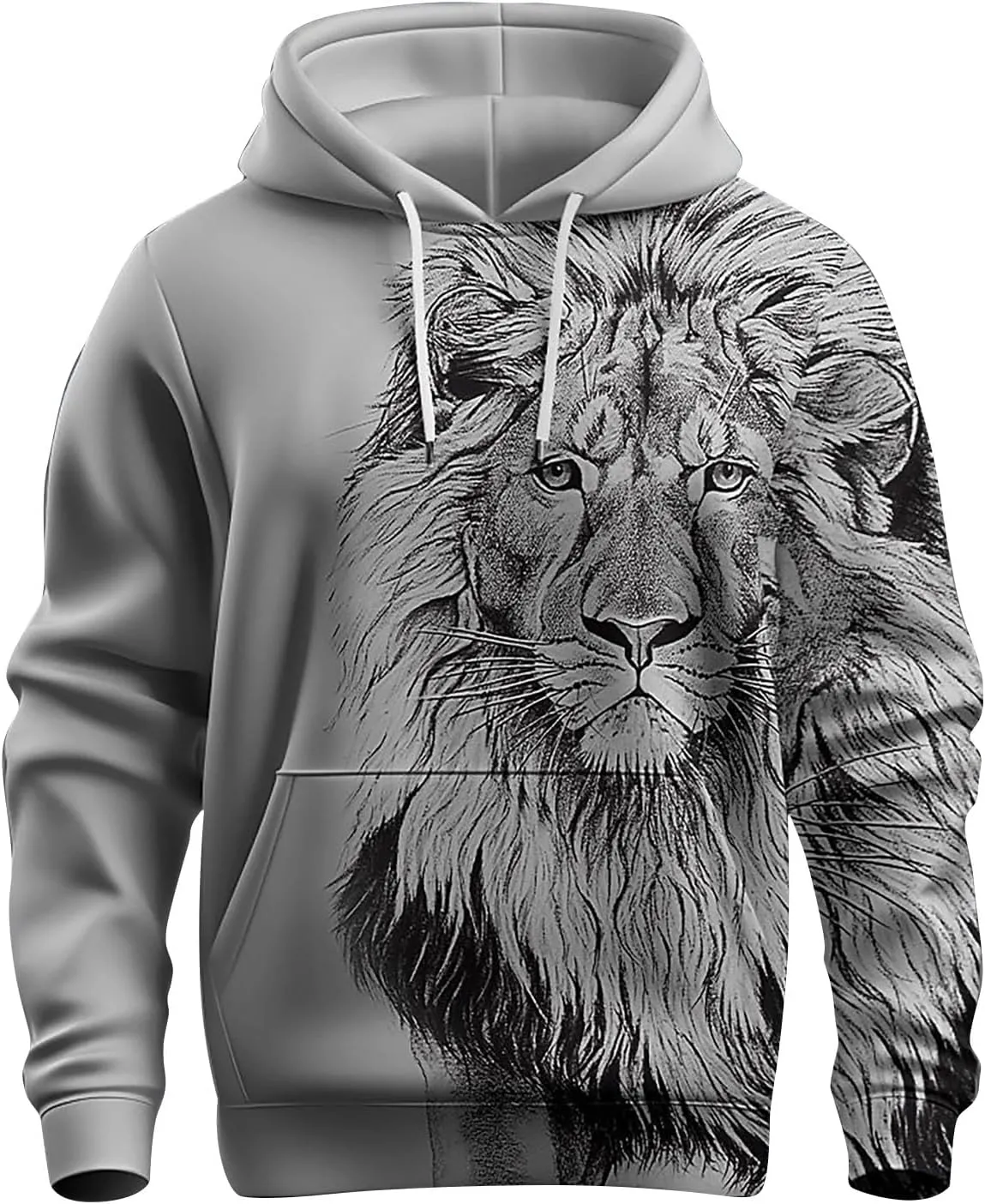 Mens Hoodie Midweight Men Women Letter Graphic Hooded Print Hooded Collar Long Sleeve Men's Fleece Pullover Hoodie
