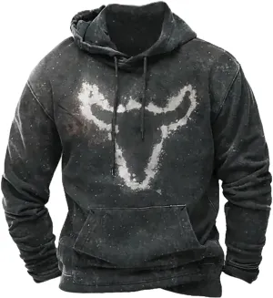 Mens Hoodie Midweight Men Women Letter Graphic Hooded Print Hooded Collar Long Sleeve Men's Fleece Pullover Hoodie