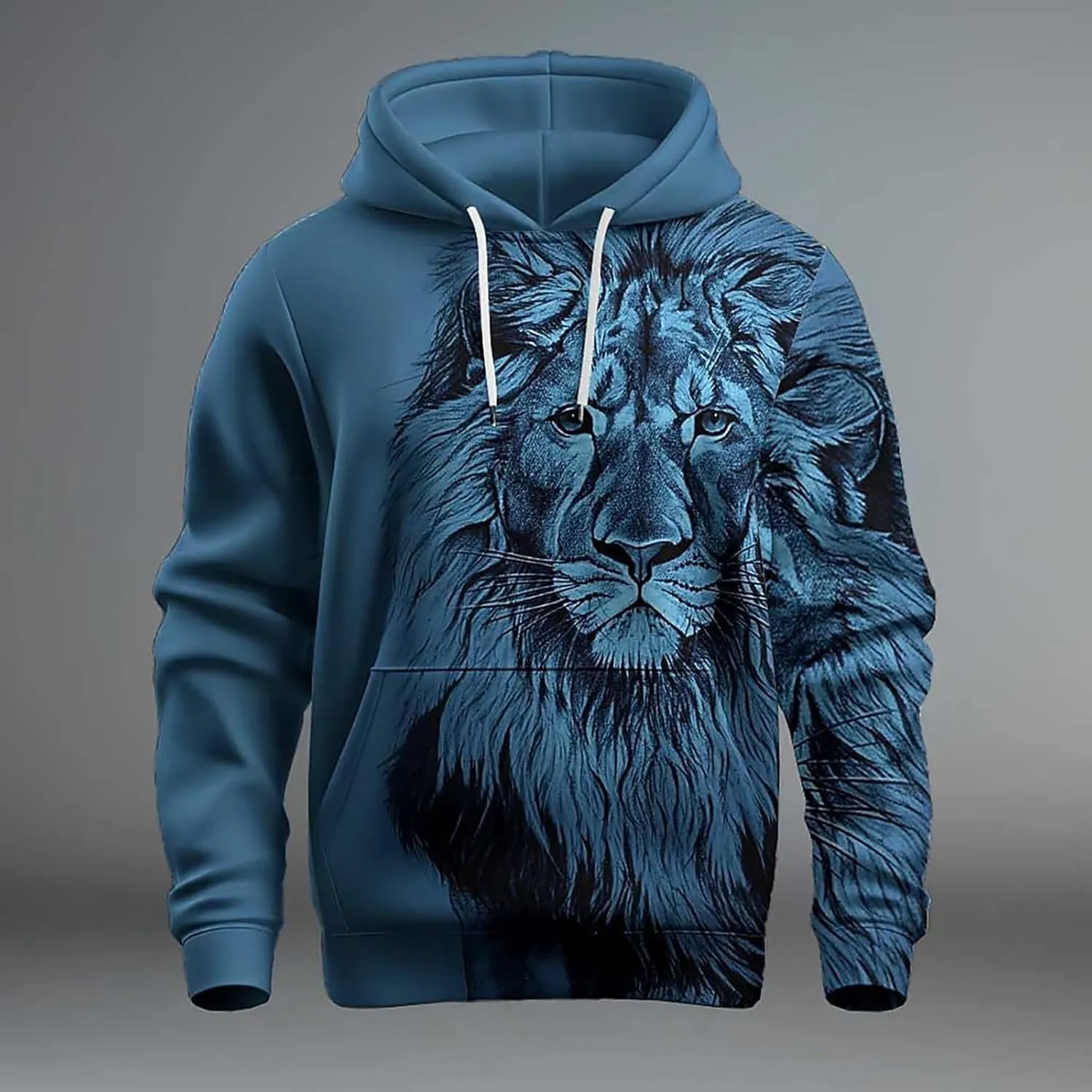 Mens Hoodie Midweight Men Women Letter Graphic Hooded Print Hooded Collar Long Sleeve Men's Fleece Pullover Hoodie