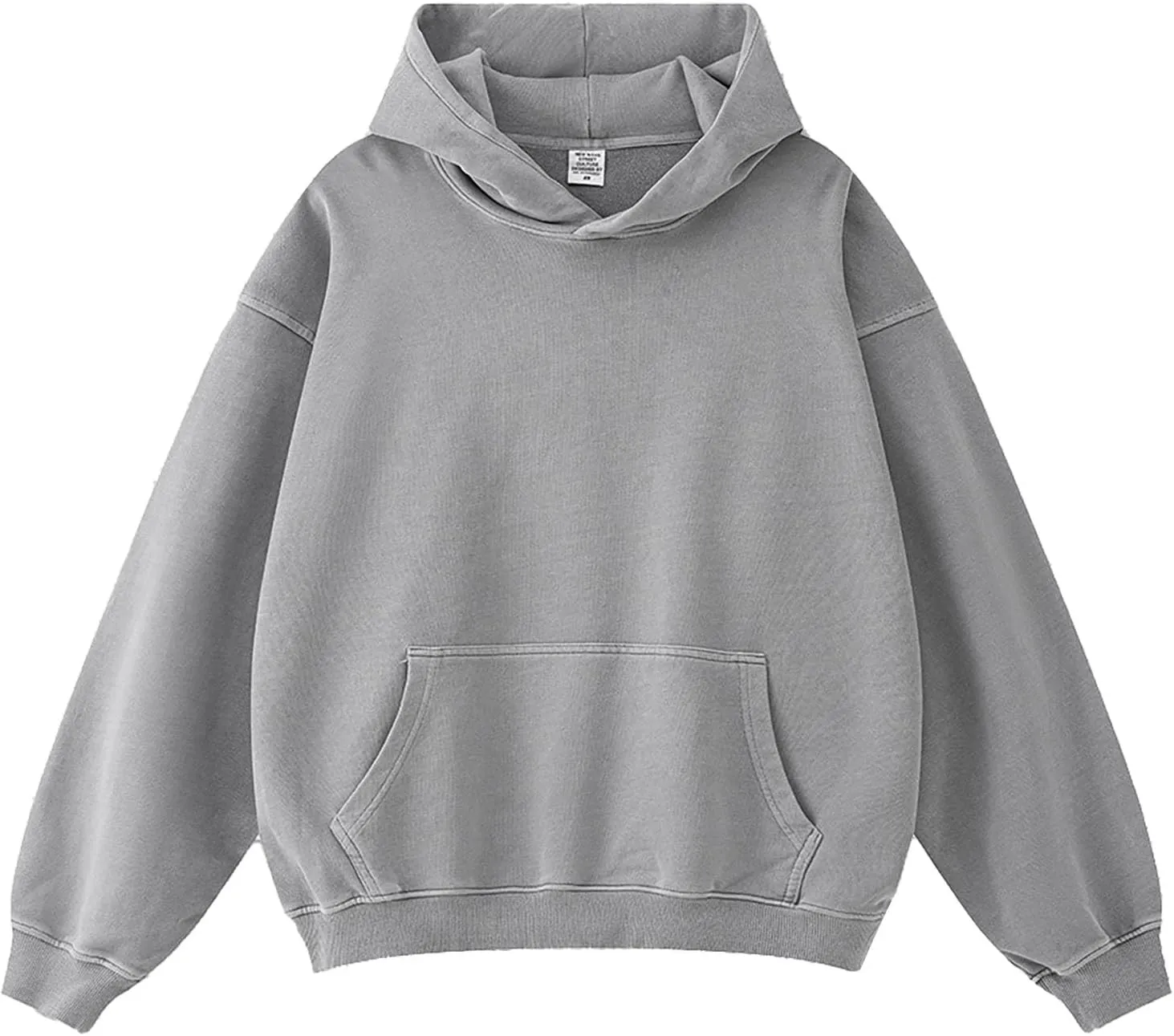 Mens Hoodies Pullover Oversized Fleece Hoodie Wash Plush Sweatshirt Vintage Heavyweight Fall Streetwear Unisex