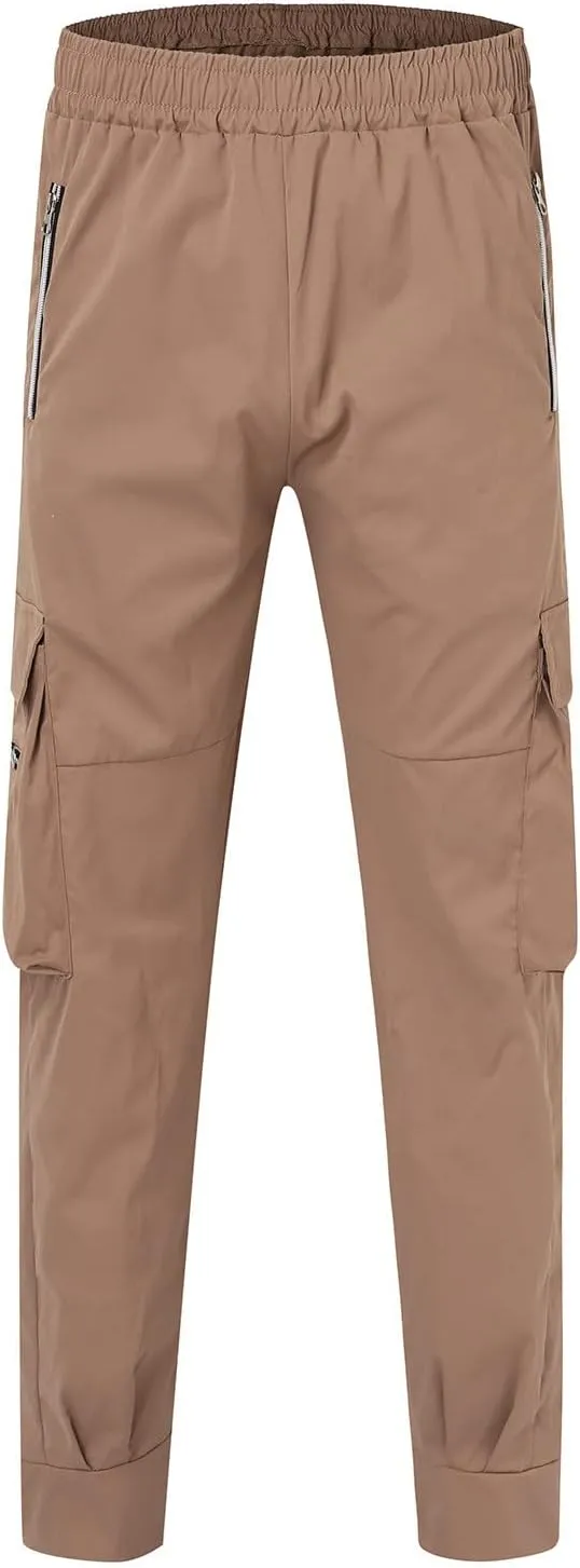 Mens Loose Cargo Pants Multi-Pocket Men's Trousers Tooling Solid Men's Pants Men's Cargo Jogger Sweatpants Cargo