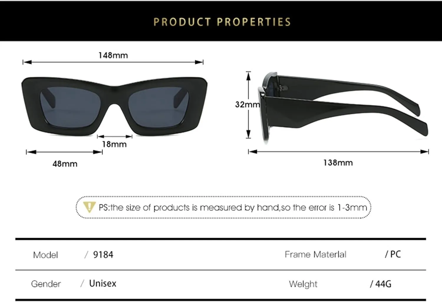 Men's Outdoor Vacation Sunglasses Commuter Women Driver Decorative Sun Glasses