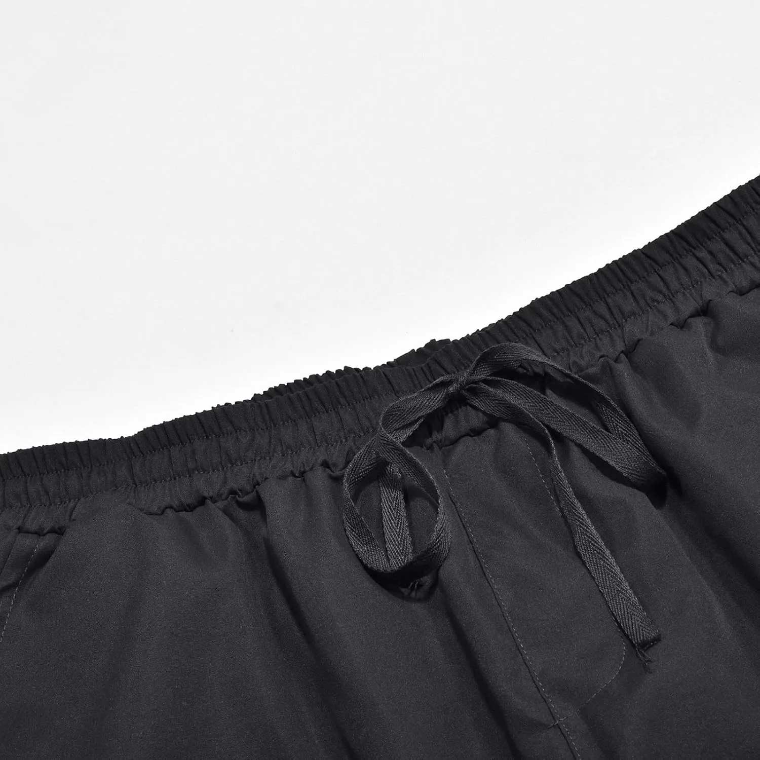 Mens Pants Waist Color Sports Hat Multi Woven Pocket Foot Rope Solid Pants Street Lightweight Stretch Cargo Work Pants