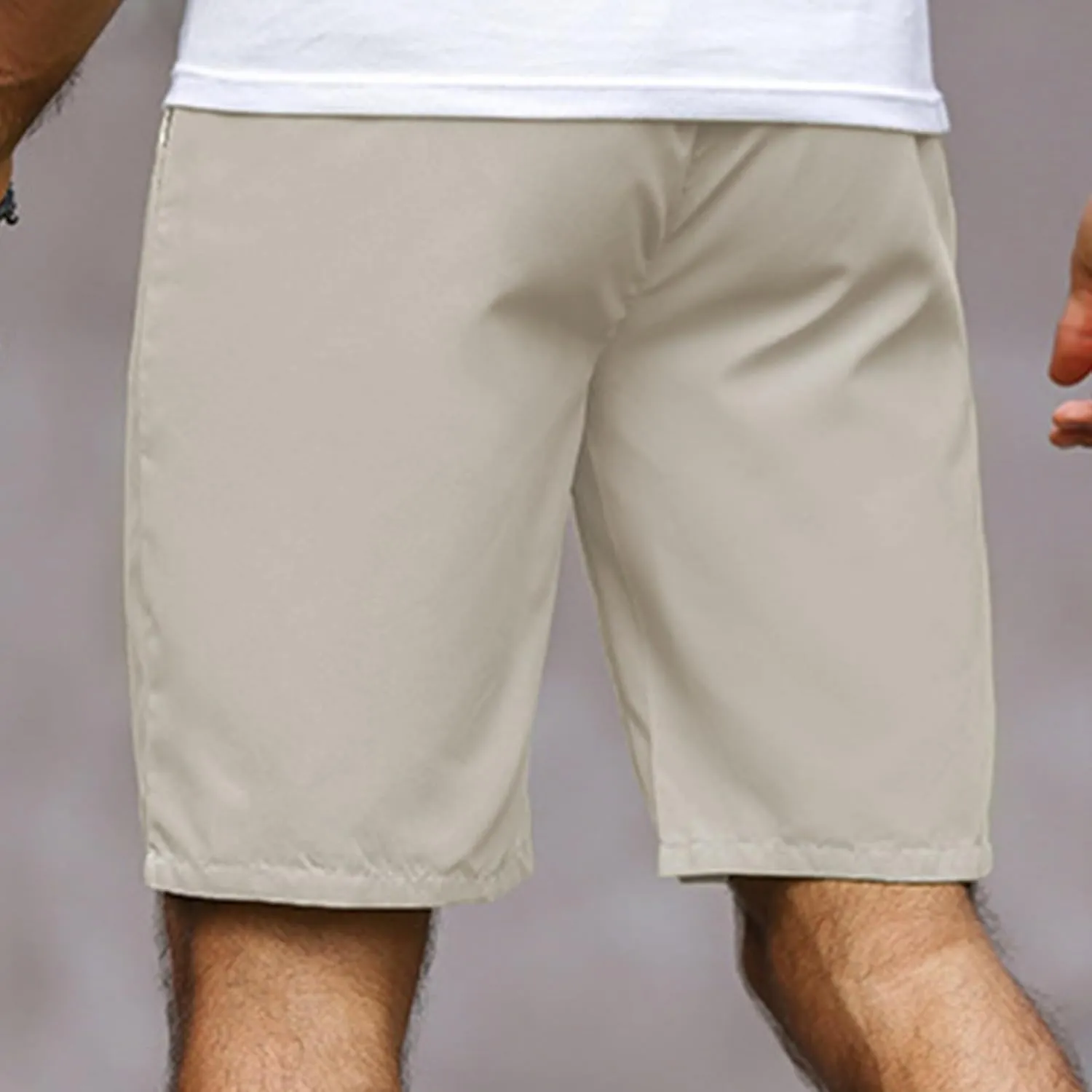 Men's Running Athletic Shorts Summer Casual Straight Leg Drawstring Waist Quick Dry Exercise Workout Shorts