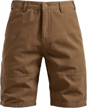 Mens Shorts Cargo with Multi Pockets Zipper Button Outdoor Summer Big and Tall Lightweight Wide Leg Gym Pant for Men