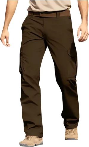 Men's Tactical Pants Breathable Lightweight Hiking Pants Ripstop Outdoor Work Cargo Pants with Multi Pockets 2025