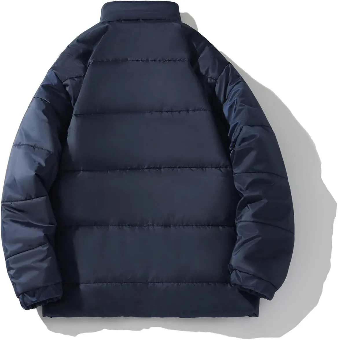 Men's Winter Puffer Jacket Thicken Cotton Down Coat Essentials Lightweight Jacket Travel Padded Jacket