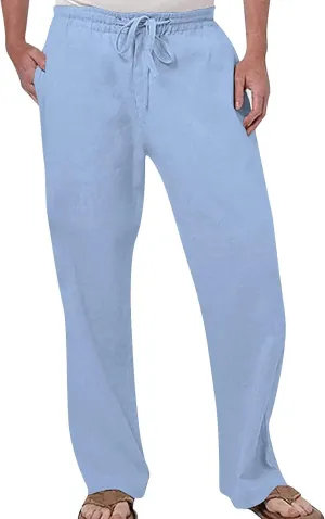 Mens Work Utility Pants Mens Casual Pants Drawstring Elastic Waist Classic Fit Baggy Yoga Pants Running Joggers Daily Wear Trousers Vintage Ethnic Print Pants