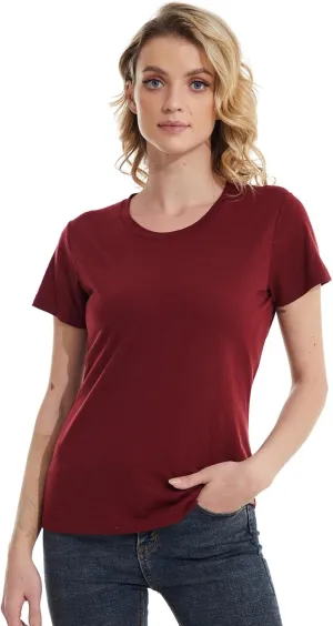 MERINNOVATION Women's Merino Wool T-Shirt Short Sleeve Athletic Tee Wicking Base Layer