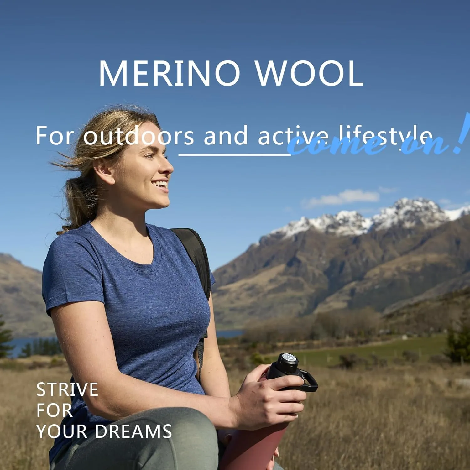MERINNOVATION Women's Merino Wool T-Shirt Short Sleeve Athletic Tee Wicking Base Layer