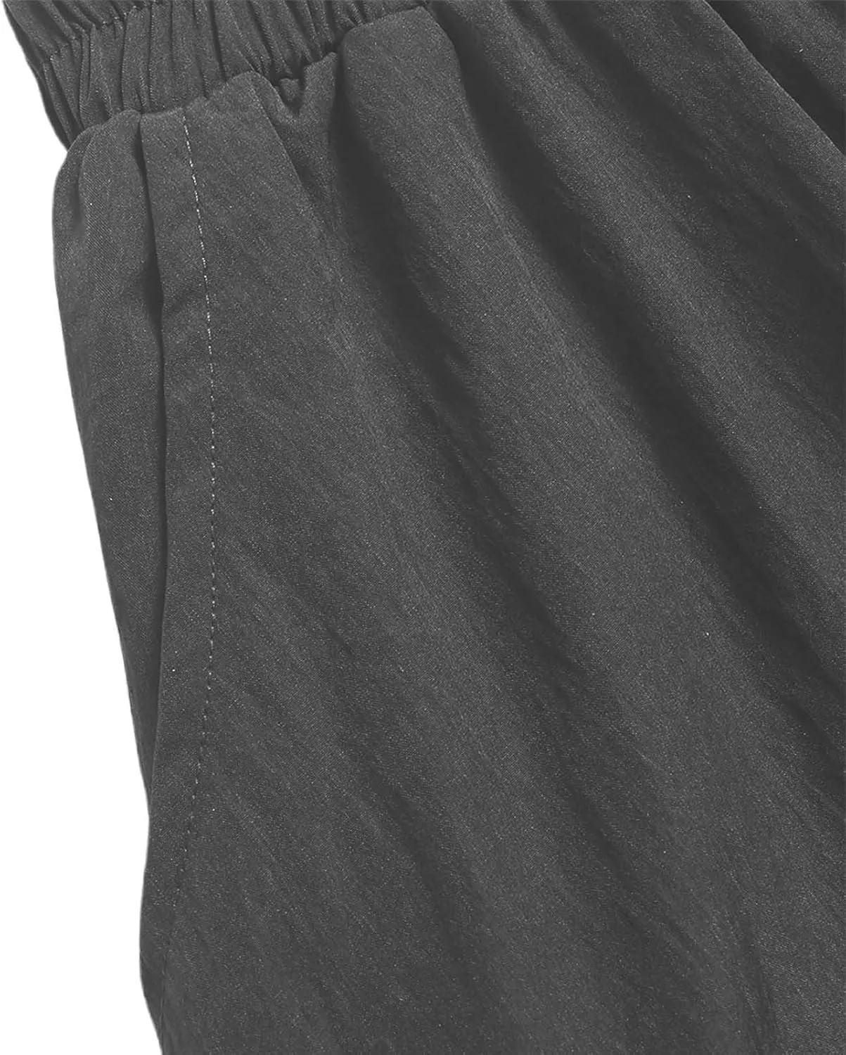 Midi Skirts for Women Flowy High Elastic Waist Tummy Control Loose Solid Color Maxi Skirts for Summer Vacation