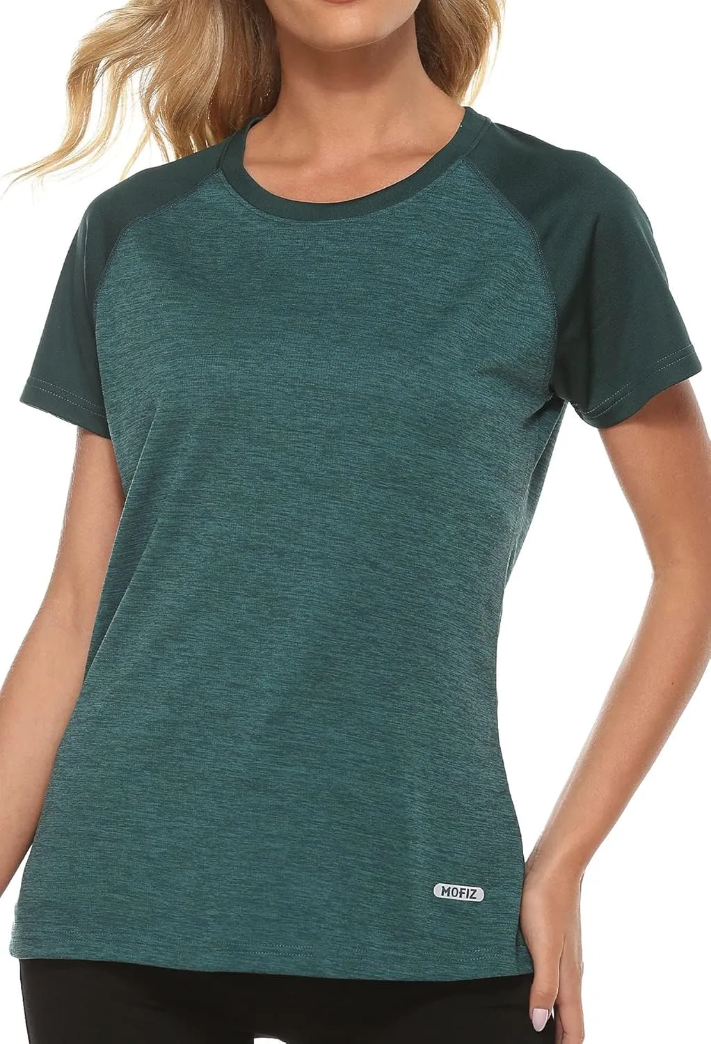 MoFiz Women's Short Sleeve UPF 50  Sun Protection Sports T-Shirt Quick Dry Running Workout Athletic Tee Top